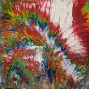 "Beauty in Centrifugal Force"- 12" x 12" Painting